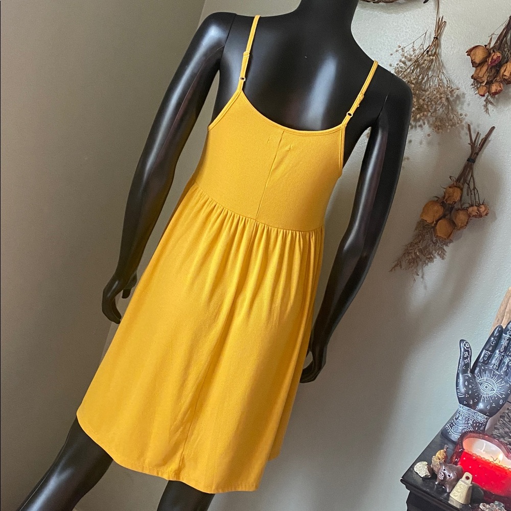 Wild Fable Mustard Ribbed Dress - Picture 9 of 12